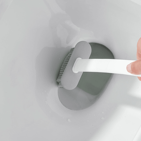 Escova de Silicone para Vaso Sanitário 2 em 1