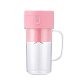 Copo Caneca Liquidificador 420ml com 6 lâminas Recarregável Portátil
